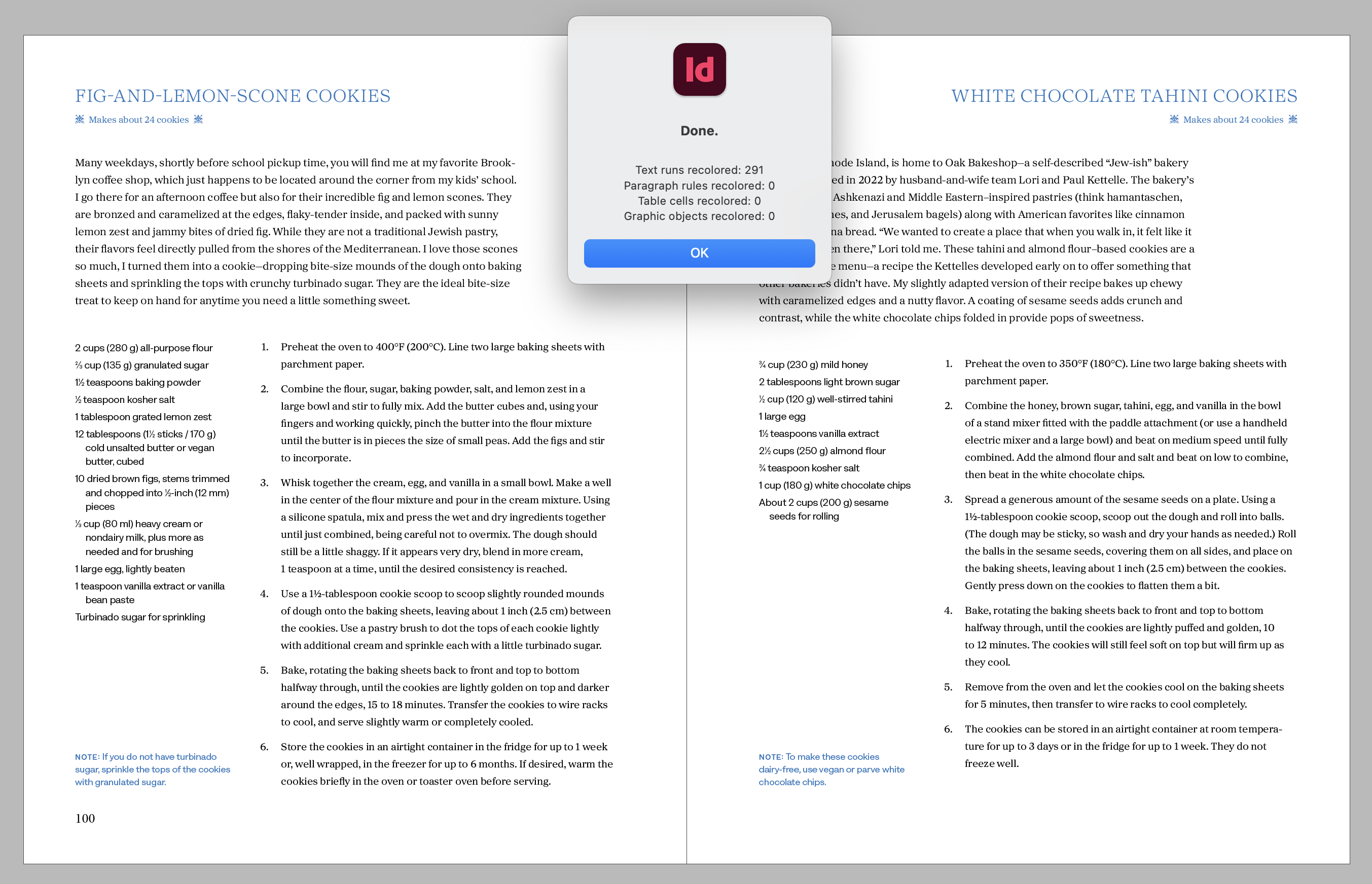 on-screen window report