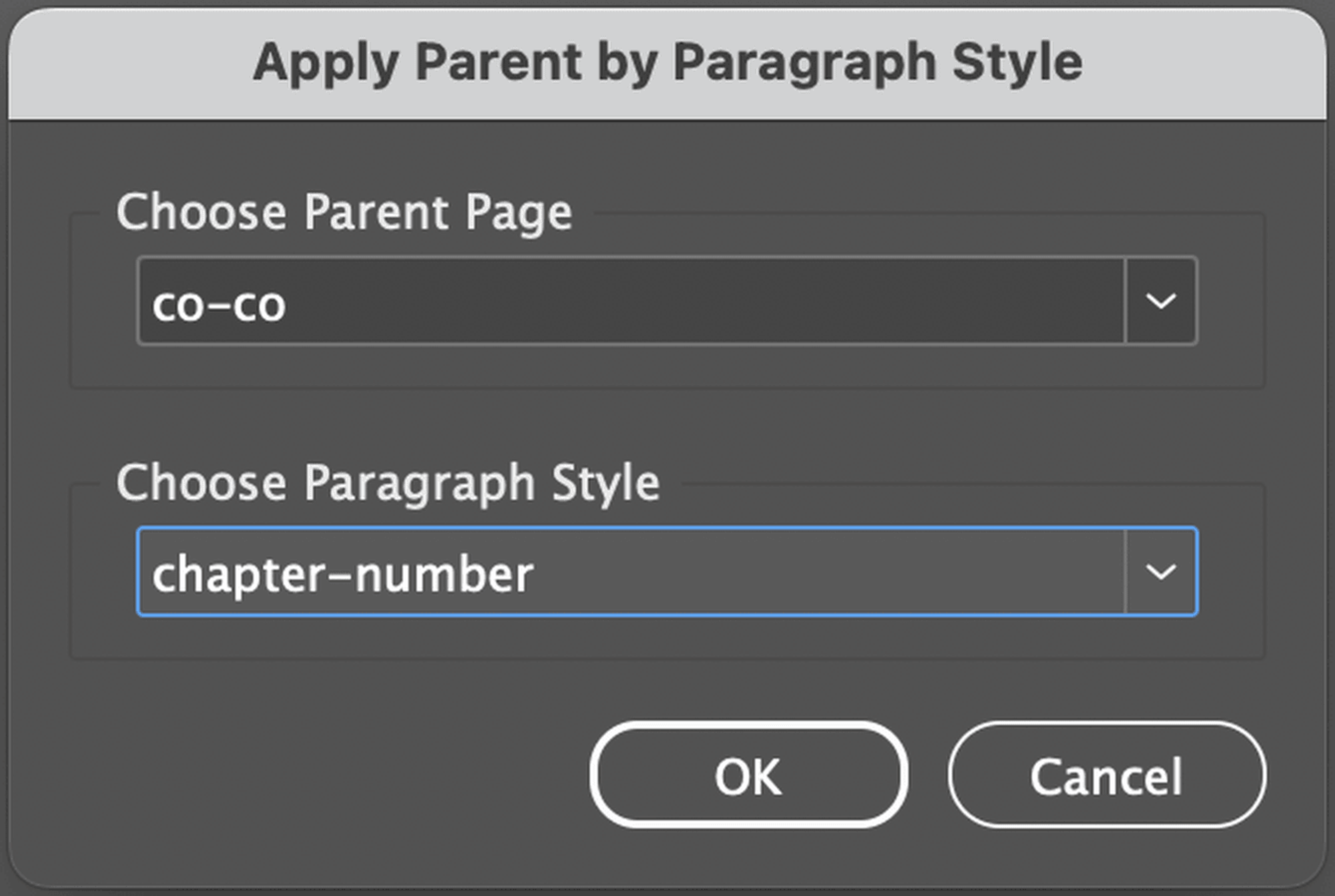 apply parent by p style screenshot