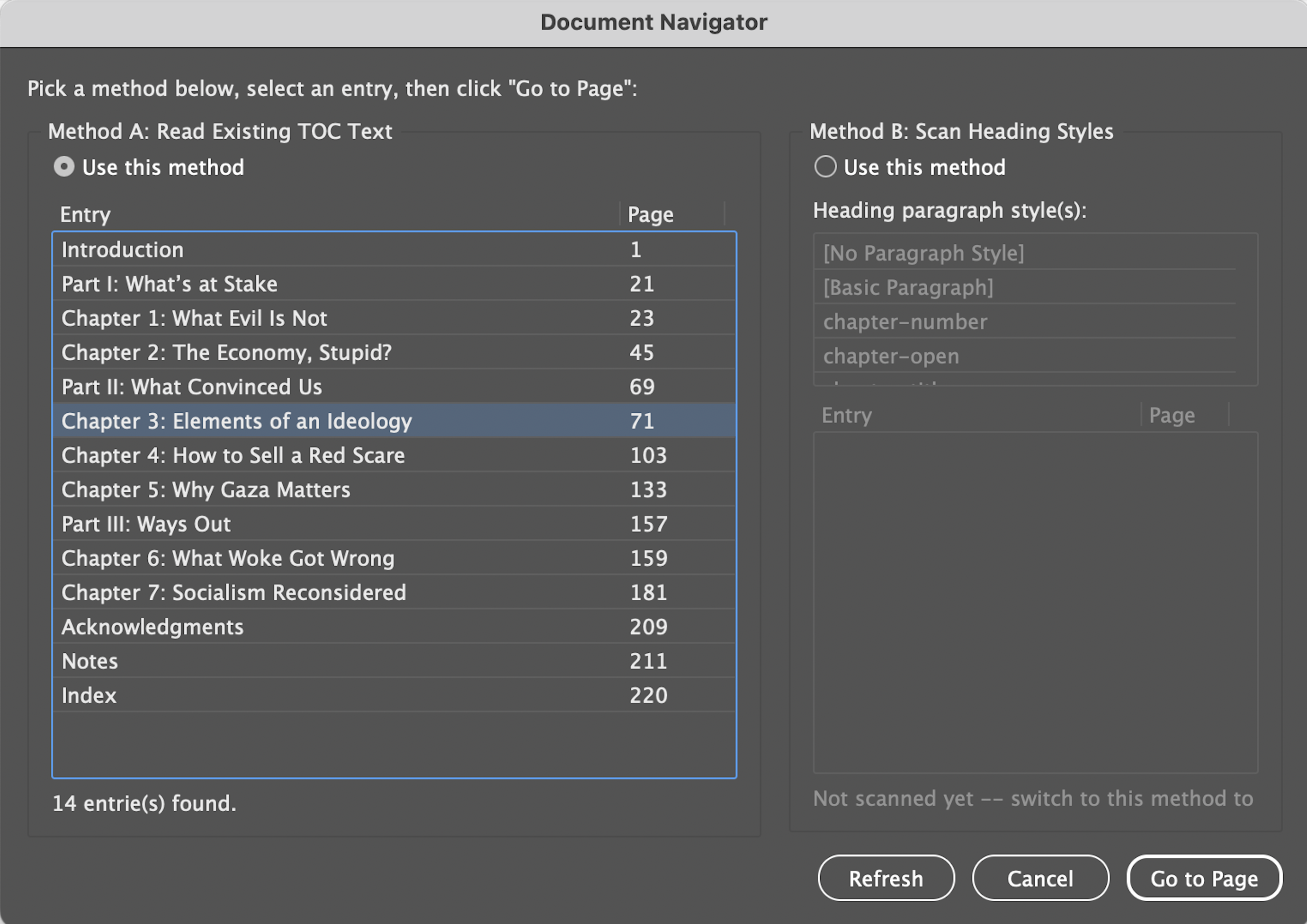 document navigator screenshot A
