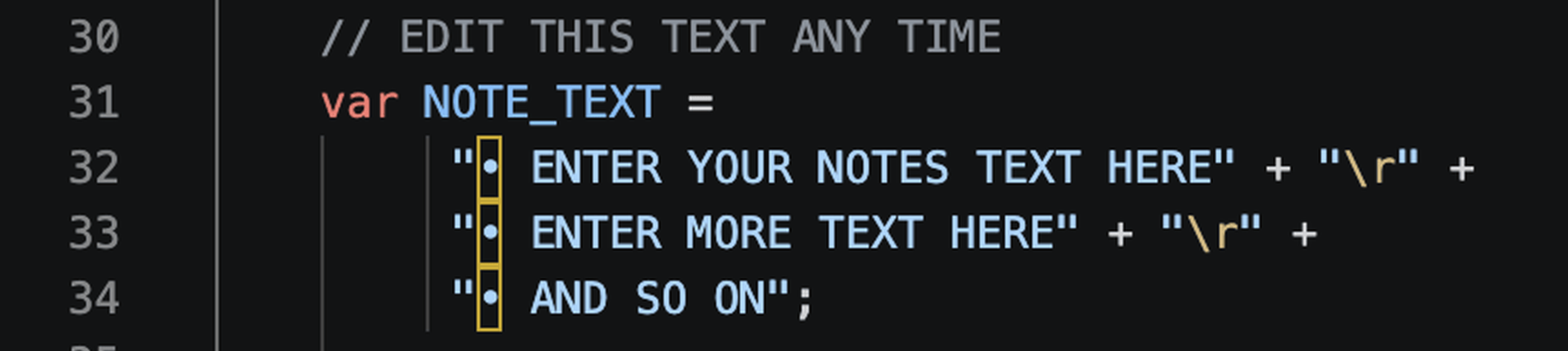 generate checklist note 1 screenshot