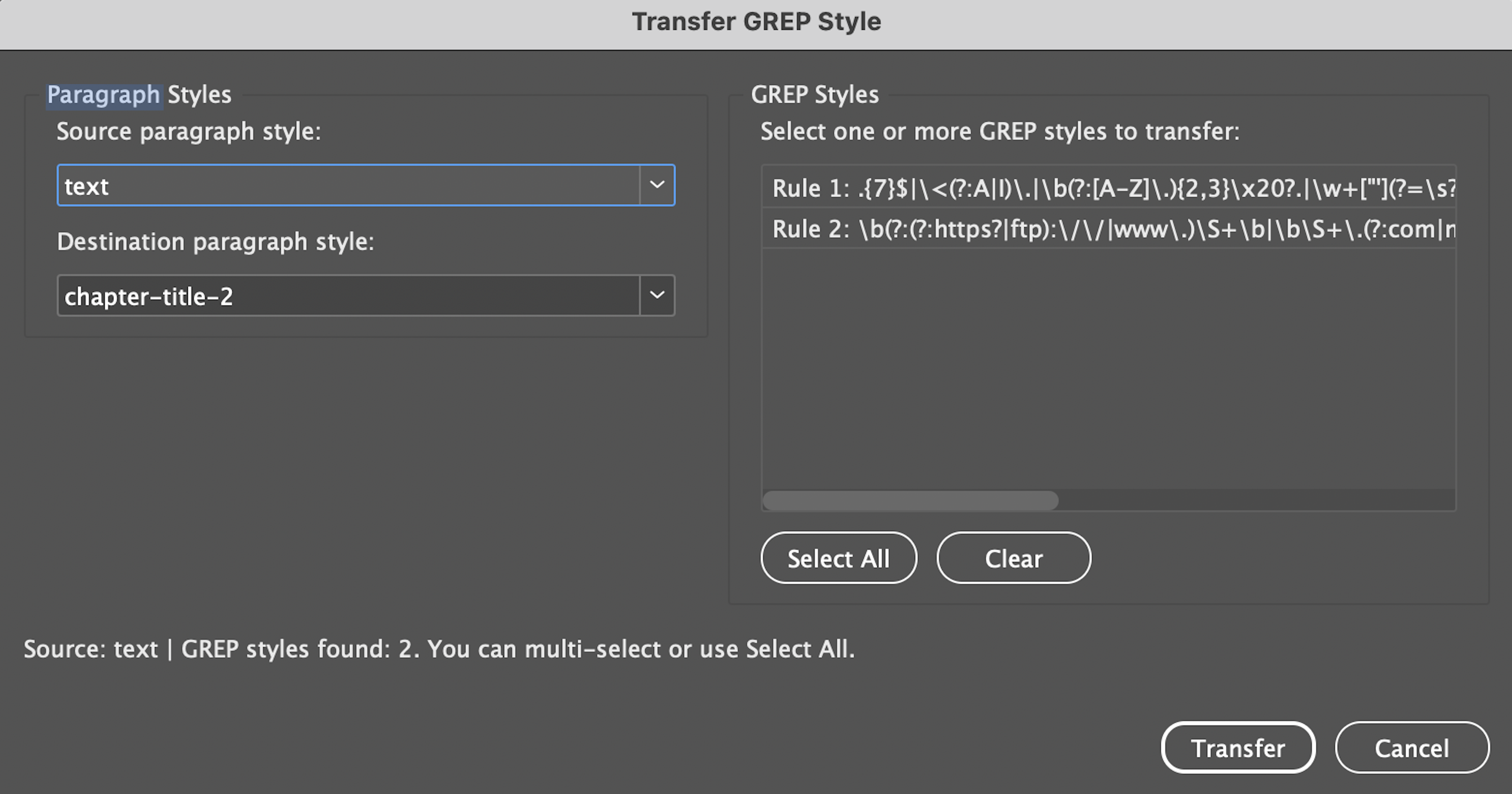 grep share screenshot