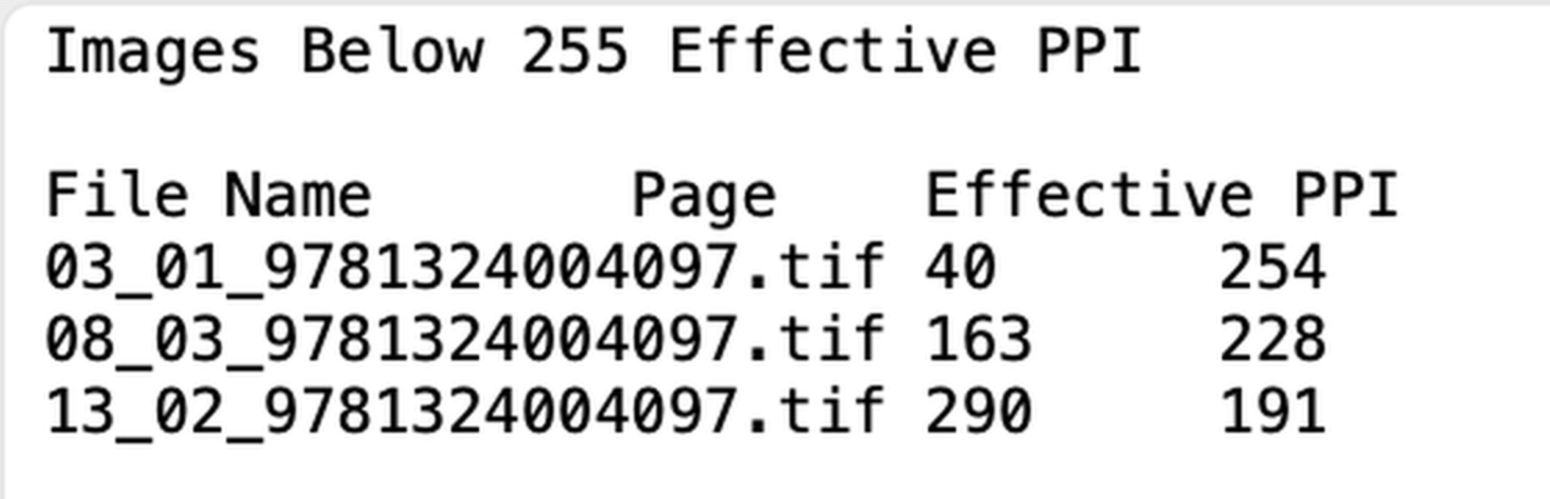 image dpi report generator screenshot