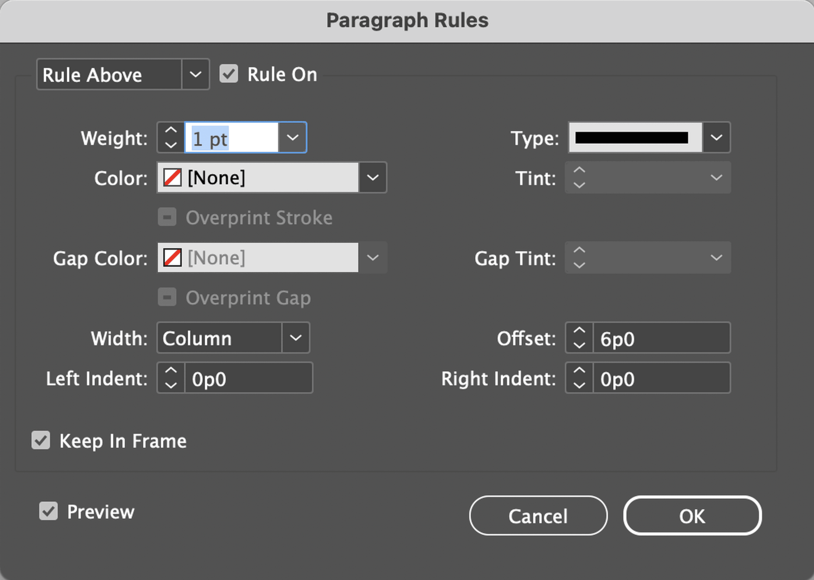 set sink rule 2 screenshot